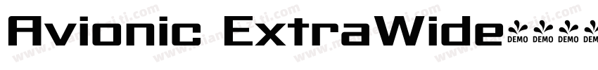 Avionic ExtraWide字体转换